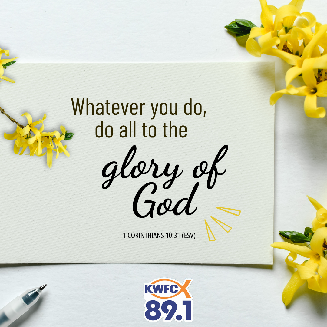 1 Corinthians 10:31 - Verse of the Day