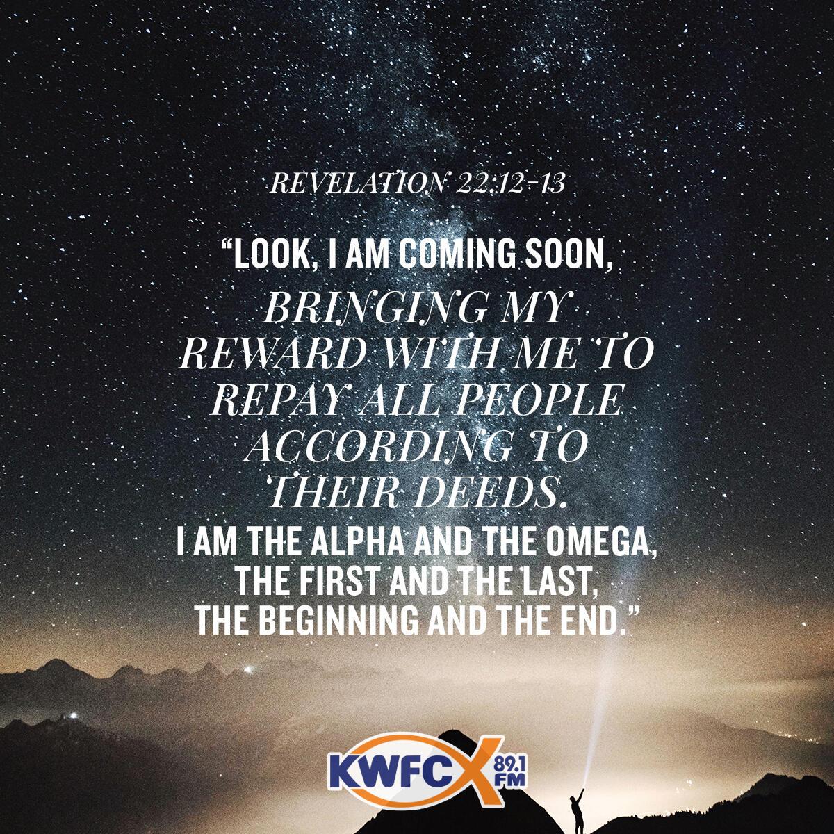 Revelation 22:12-13