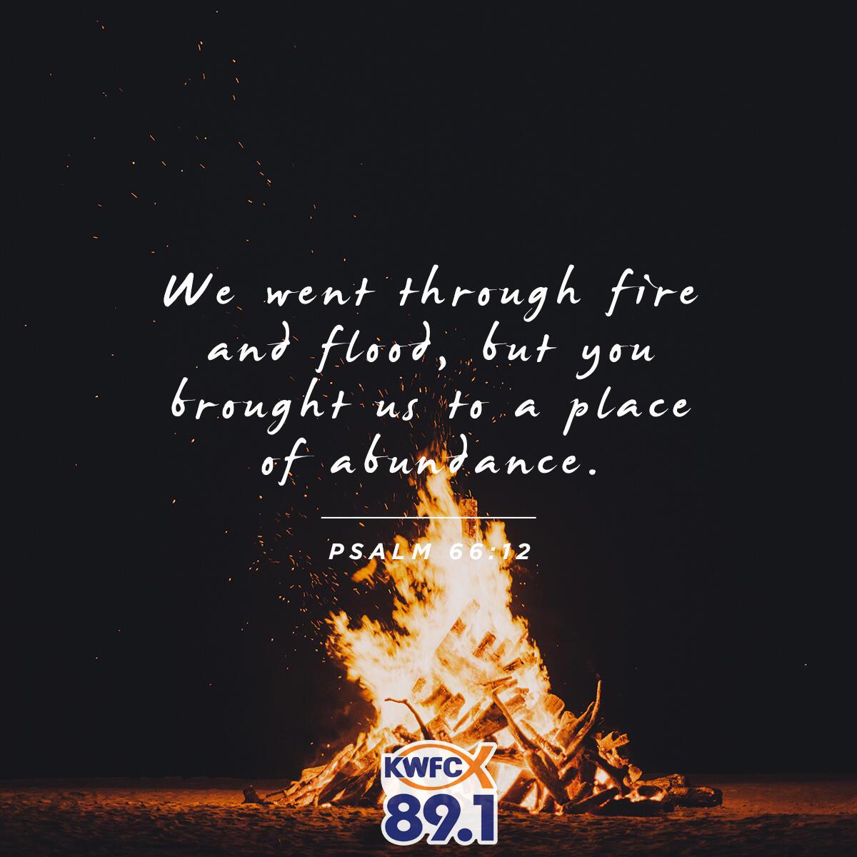Psalm 66:12 - Verse of the Day