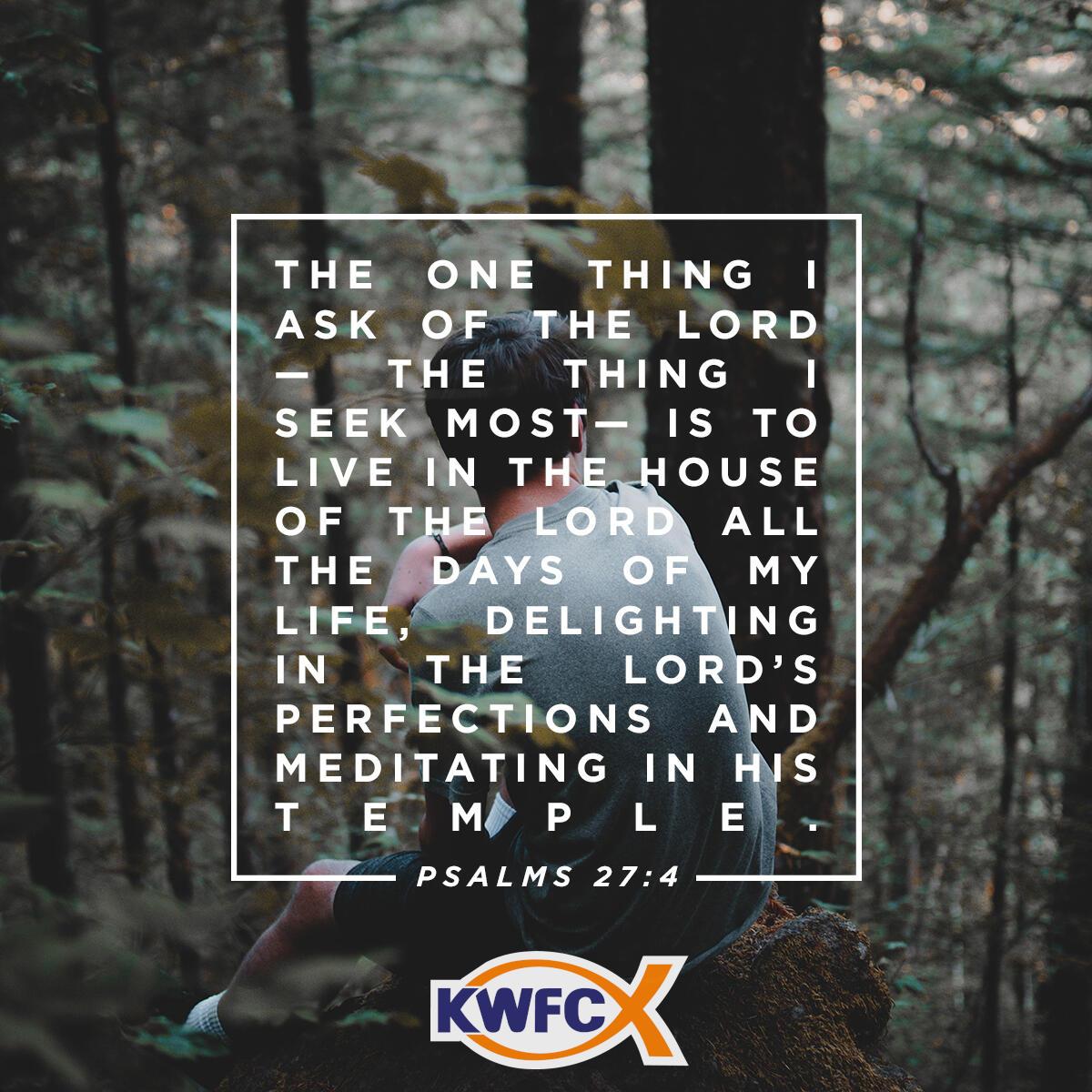 Psalms 27:4 - Verse of the Day