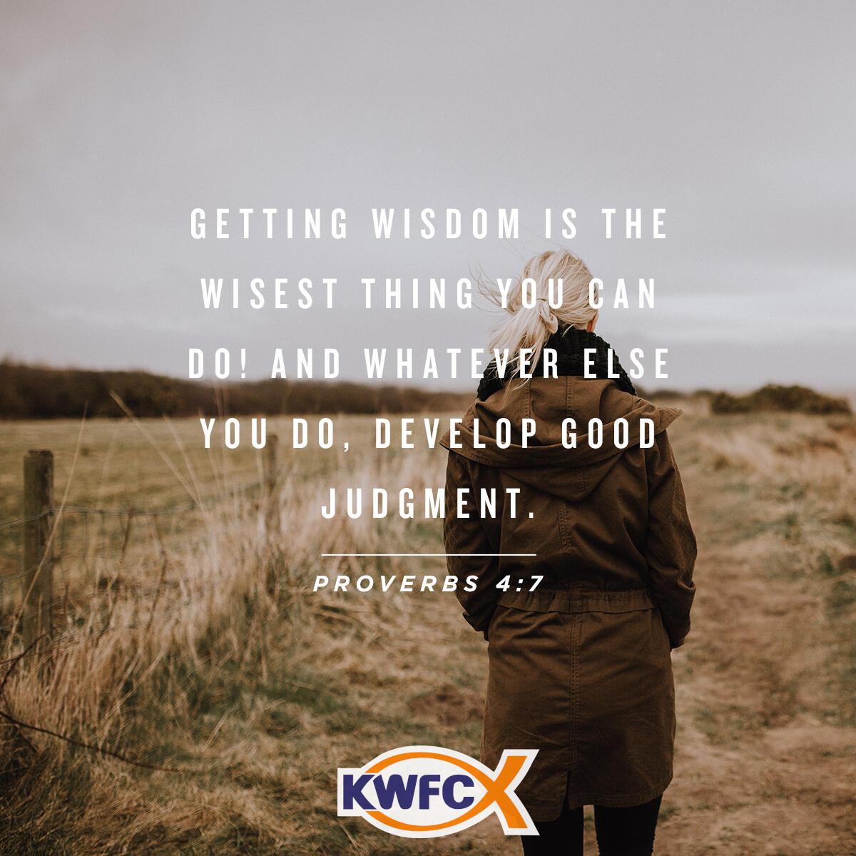 Proverbs 4:7 - Verse of the Day