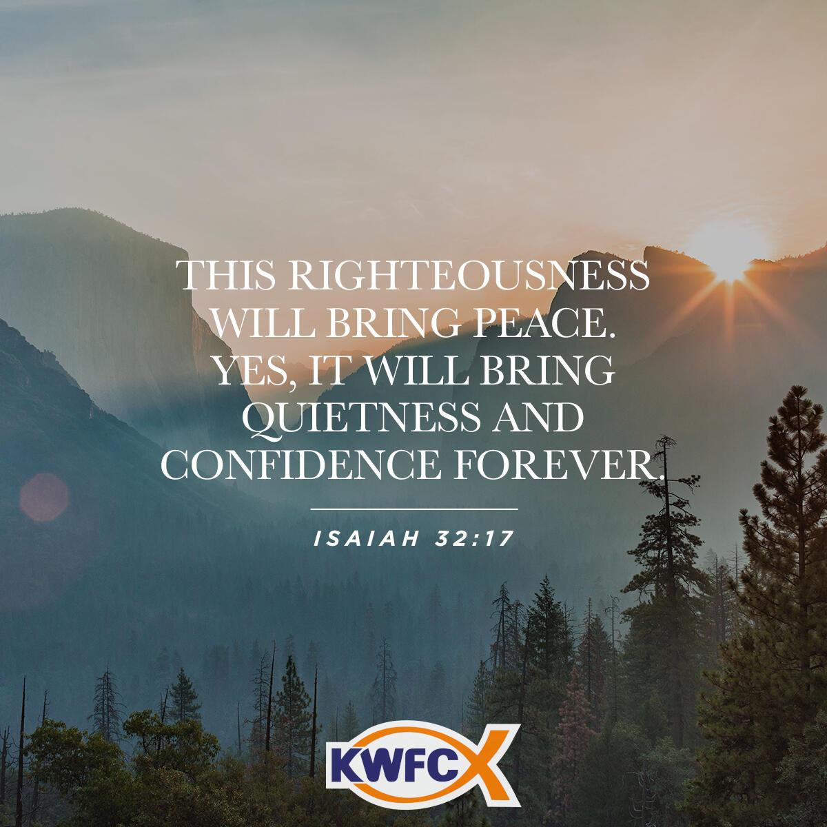 Isaiah 32:17 - Verse of the Day