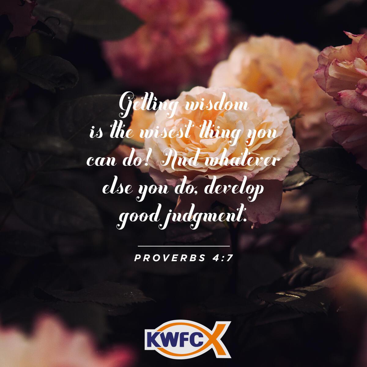 Proverbs 4:7 - Verse of the Day