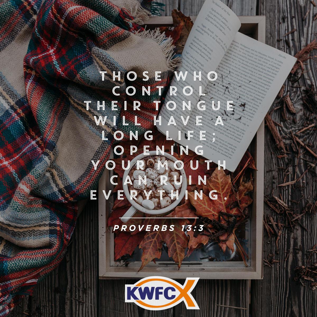 Proverbs 13:3 - Verse of the Day