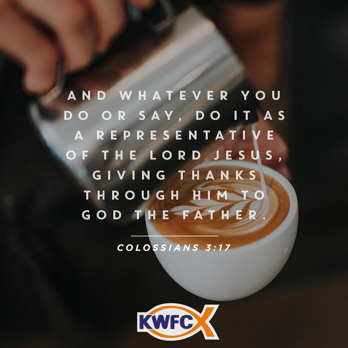 Colossians 3:17 - Verse of the Day