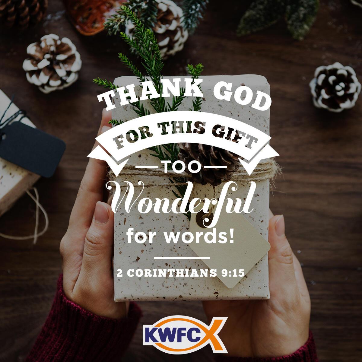 2 Corinthians 9:15 - Verse of the Day