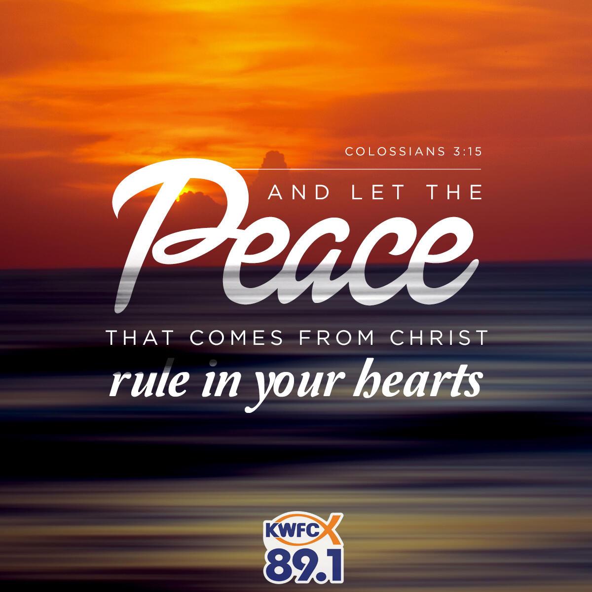 Colossians 3:15 - Verse of the Day