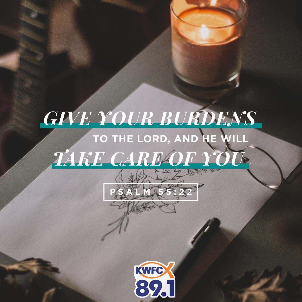 Psalm 55:22 - Verse of the Day
