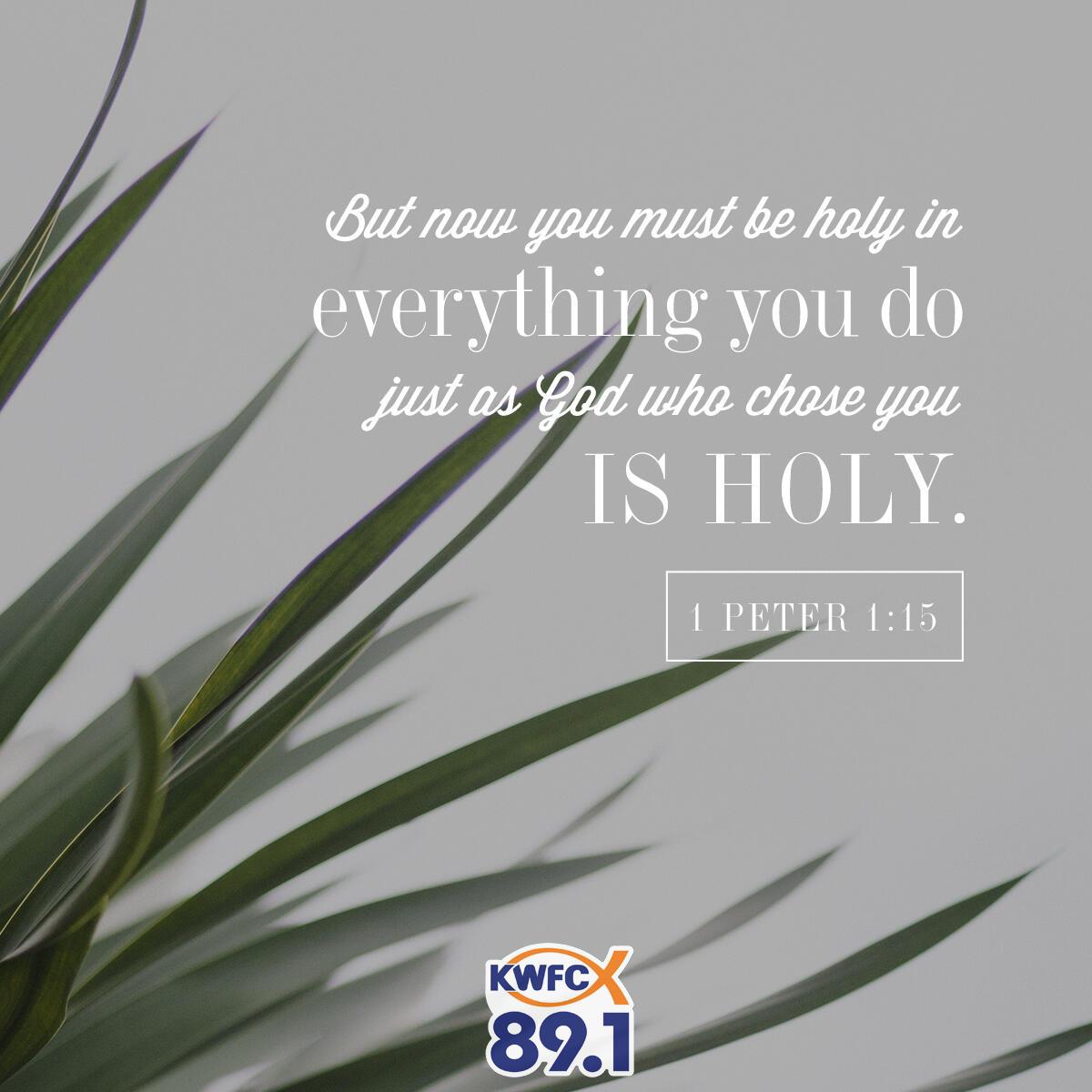 1 Peter 1:15 - Verse of the Day
