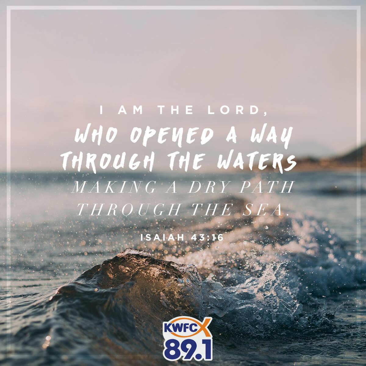 Isaiah 43:16 - Verse of the Day