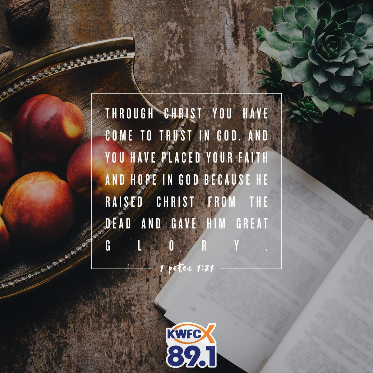 1 Peter 1:21 - Verse of the Day