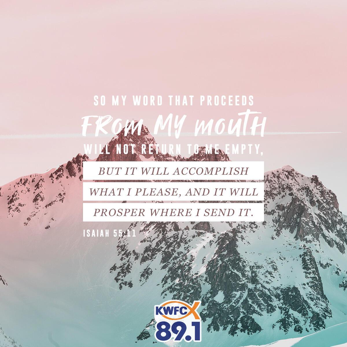 Isaiah 55:11 - Verse of the Day