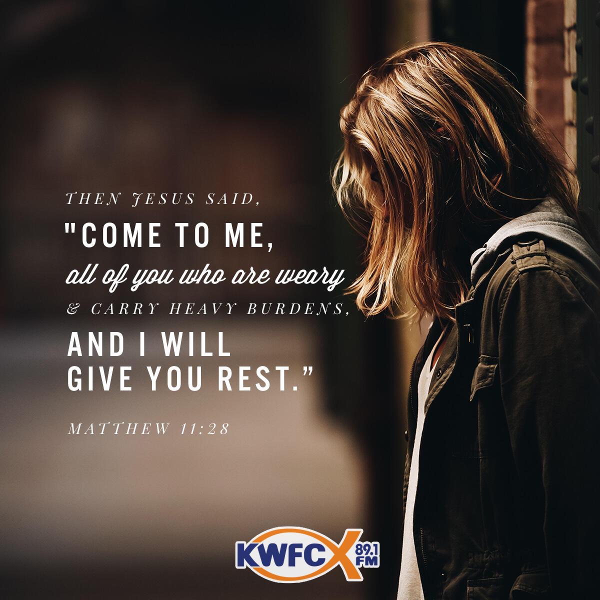 Matthew 11:28 - Verse of the Day