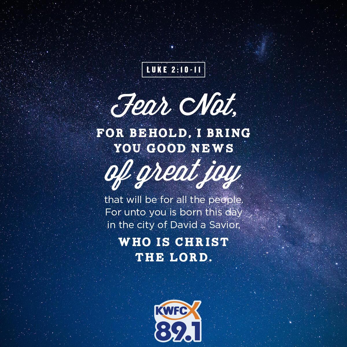 Luke 2:10-11 - Verse of the Day