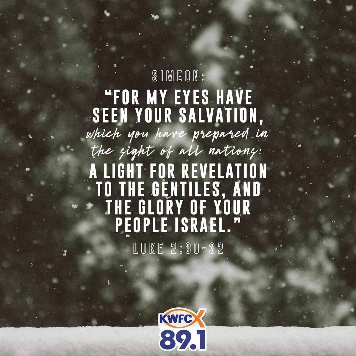 Luke 2:30-32 - Verse of the Day