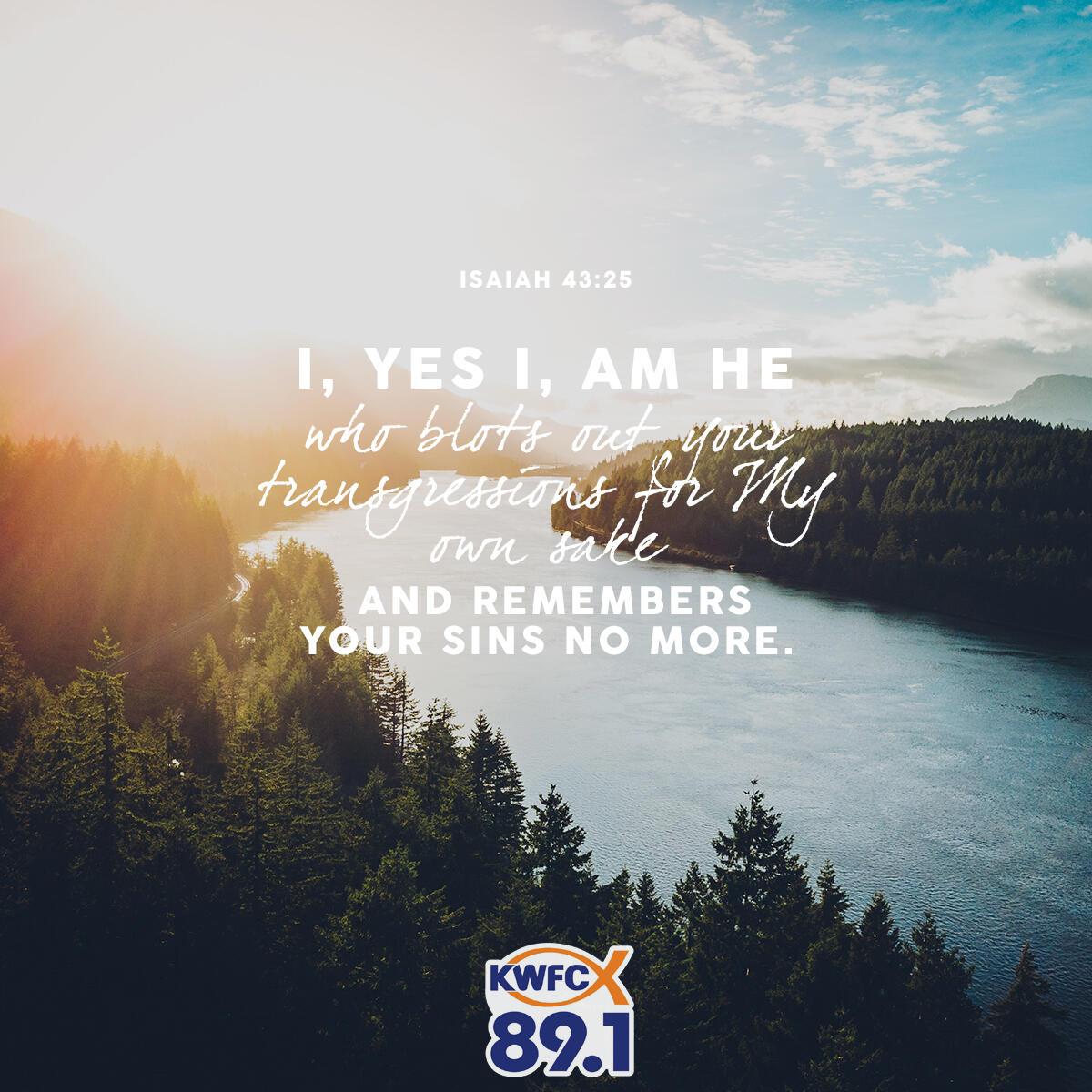 Isaiah 43:25 - Verse of the Day