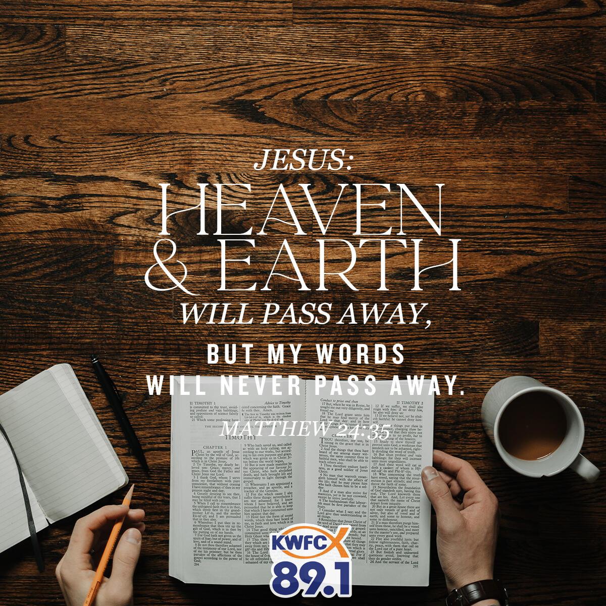 Matthew 24:35 - Verse of the Day