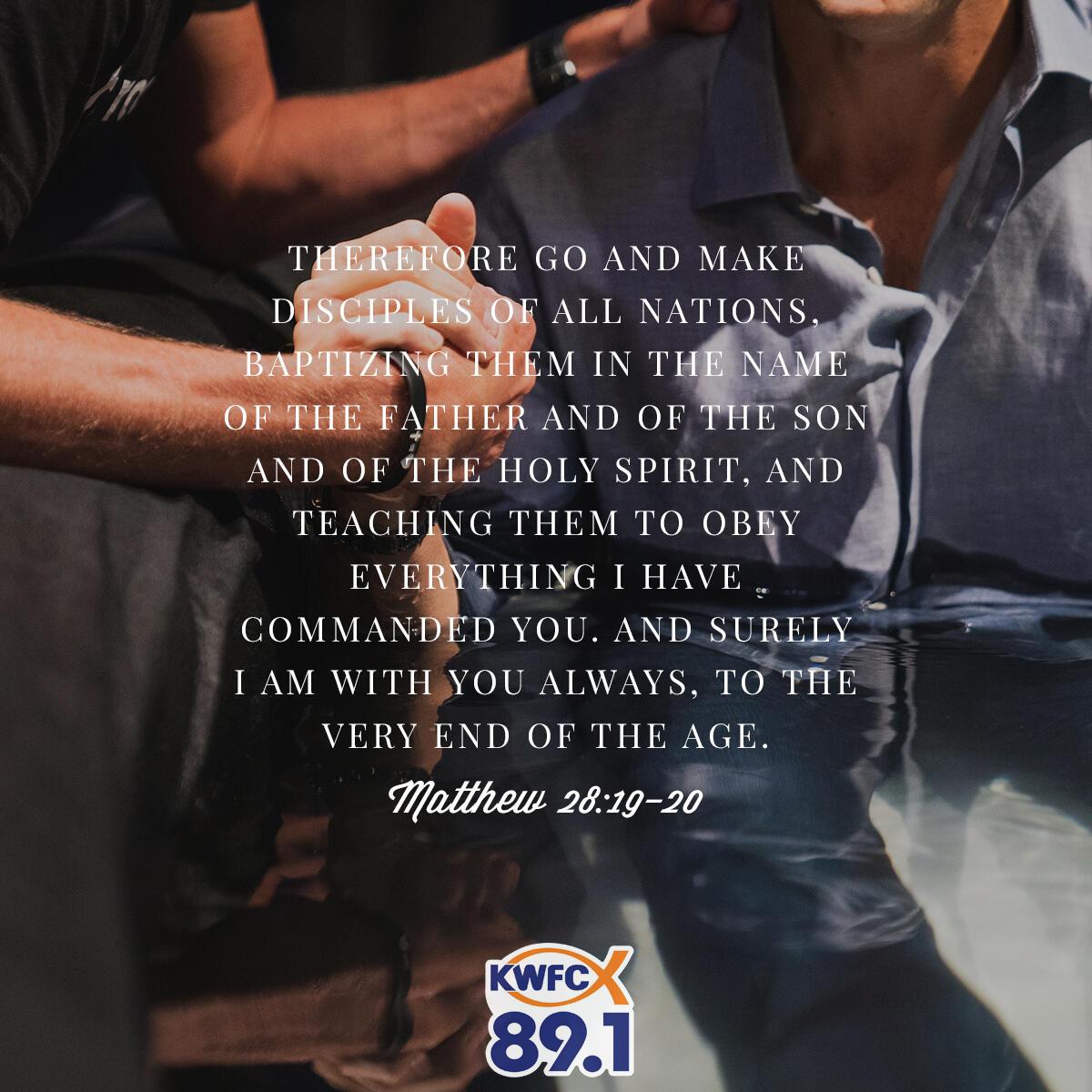 Matthew 28:19-20 - Verse of the Day