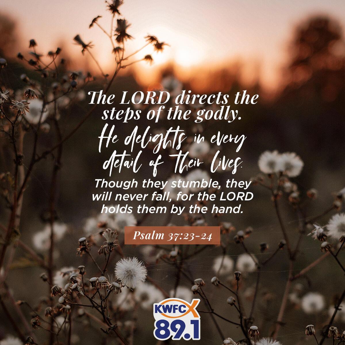 Psalm 37:23-24 - Verse of the Day