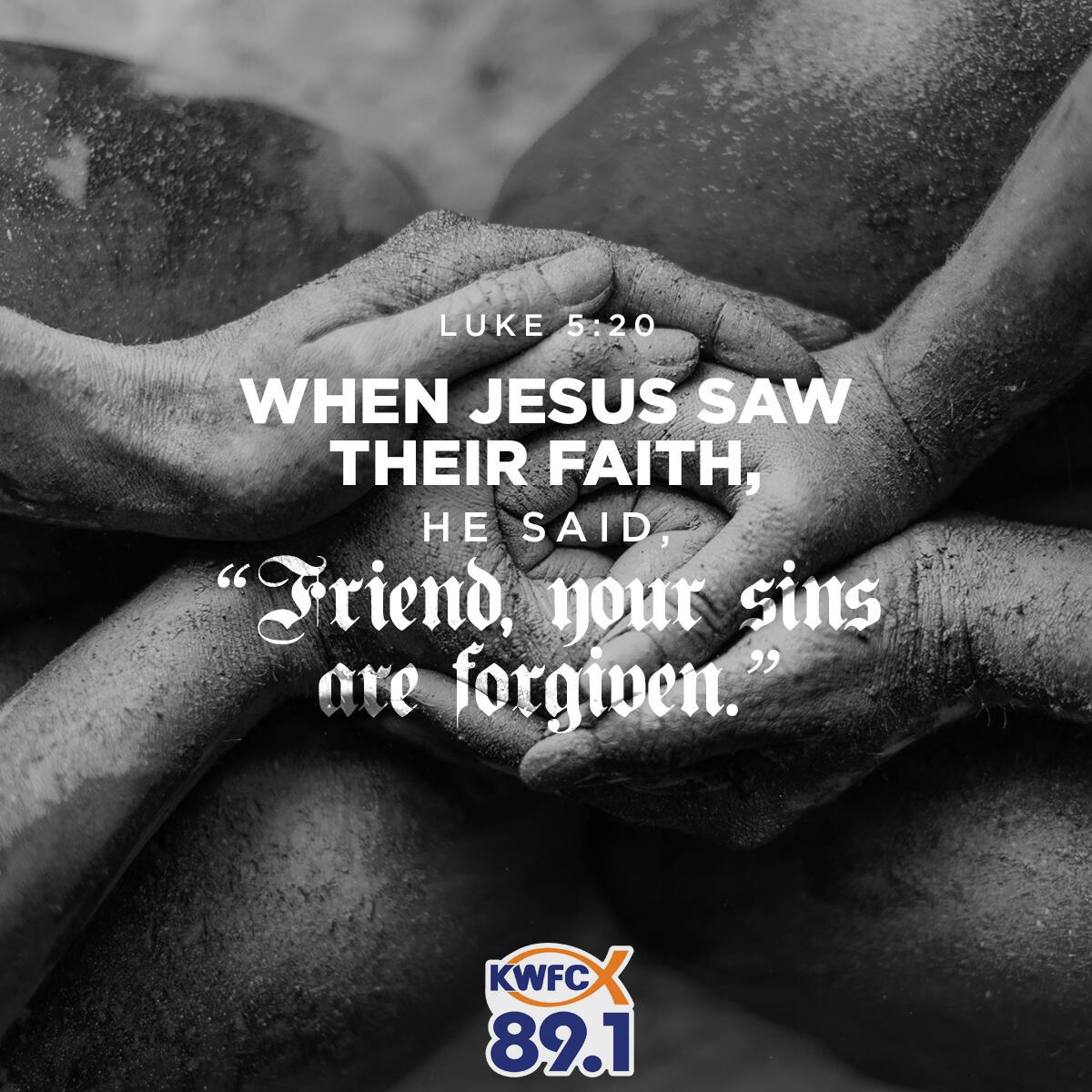 Luke 5:20 - Verse of the Day