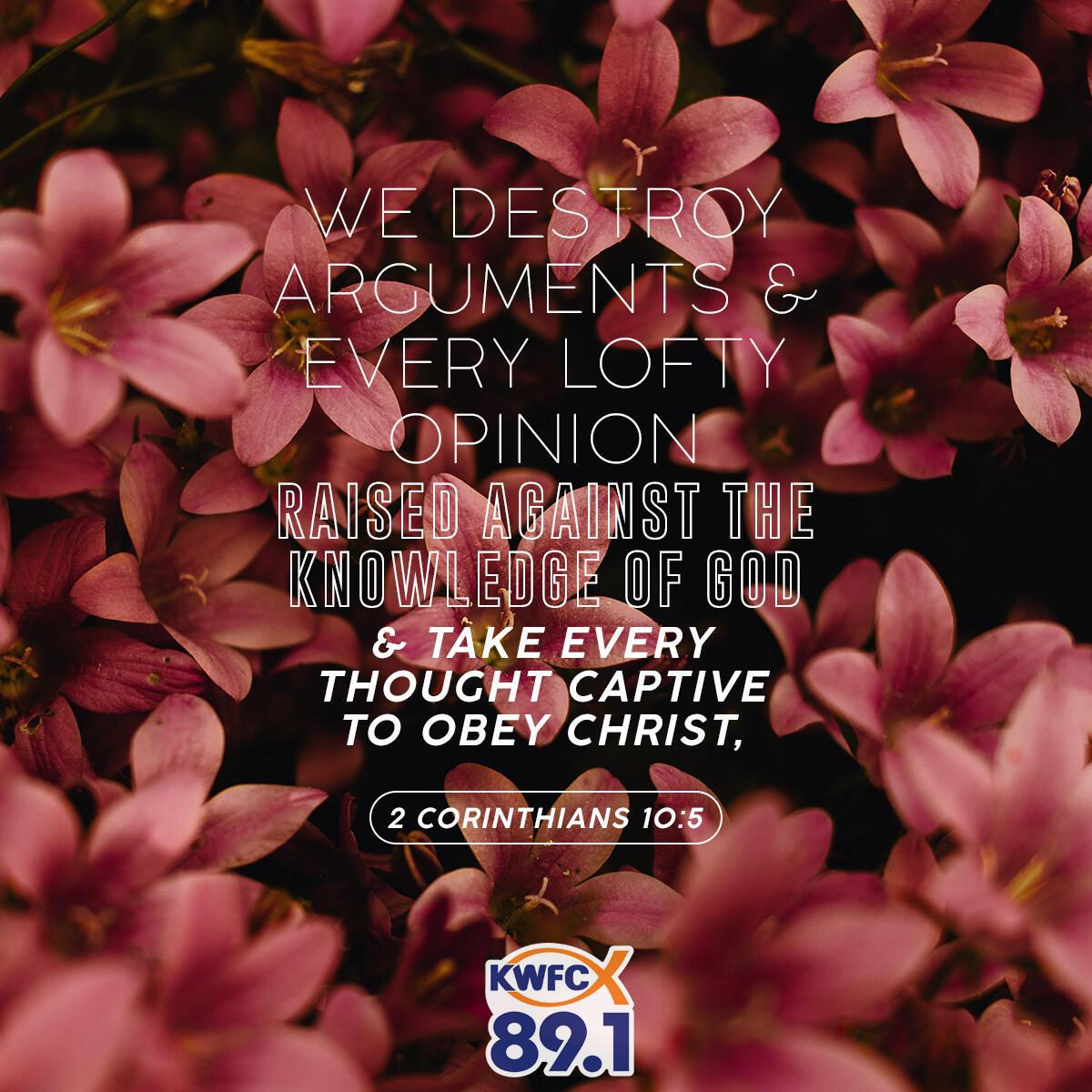 2 Corinthians 10:5 - Verse of the Day