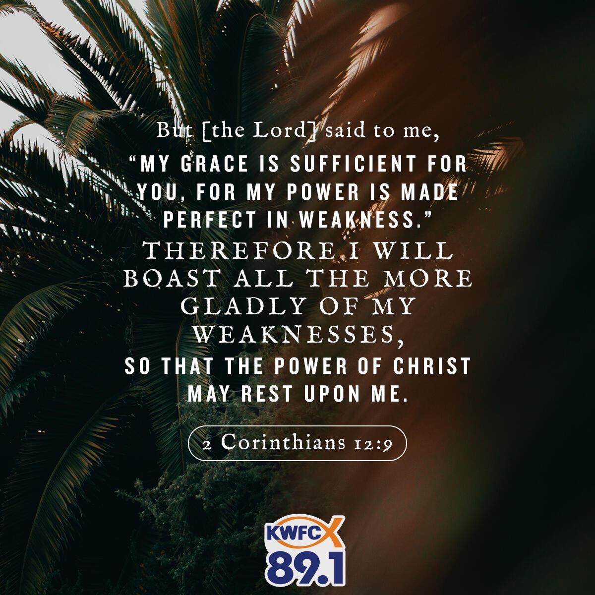 2 Corinthians 12:9 - Verse of the Day
