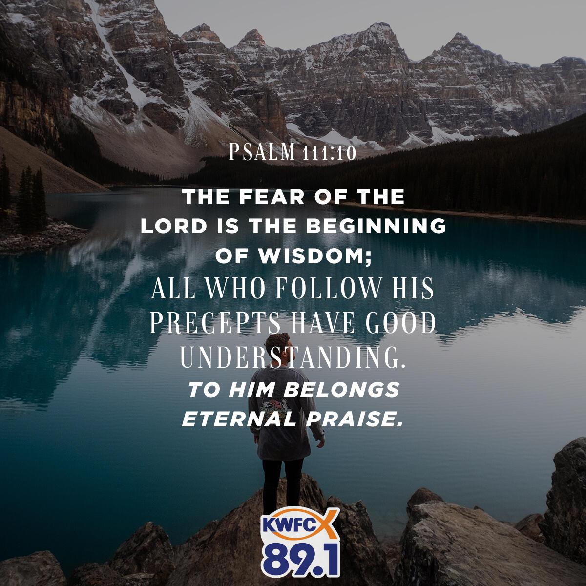 Psalm 111:10 - Verse of the Day