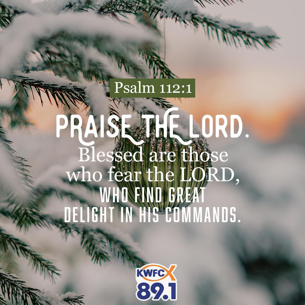 Psalm 112:1 - Verse of the Day