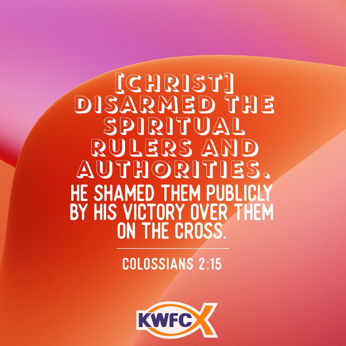 Colossians 2:15 - Verse of the Day