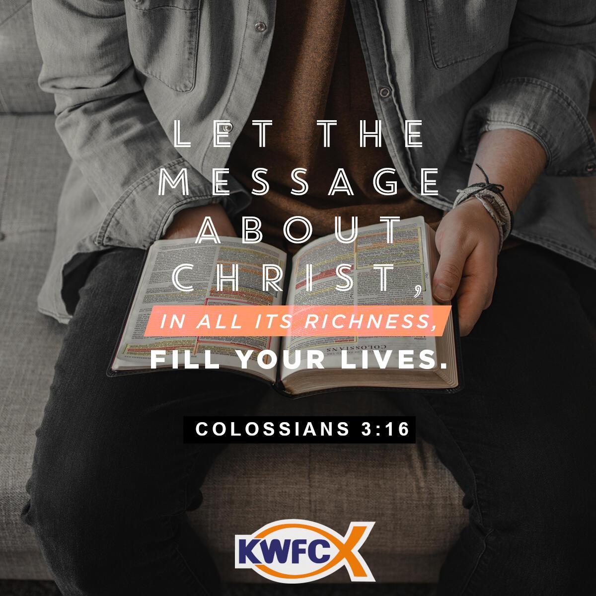 Colossians 3:16 - Verse of the Day
