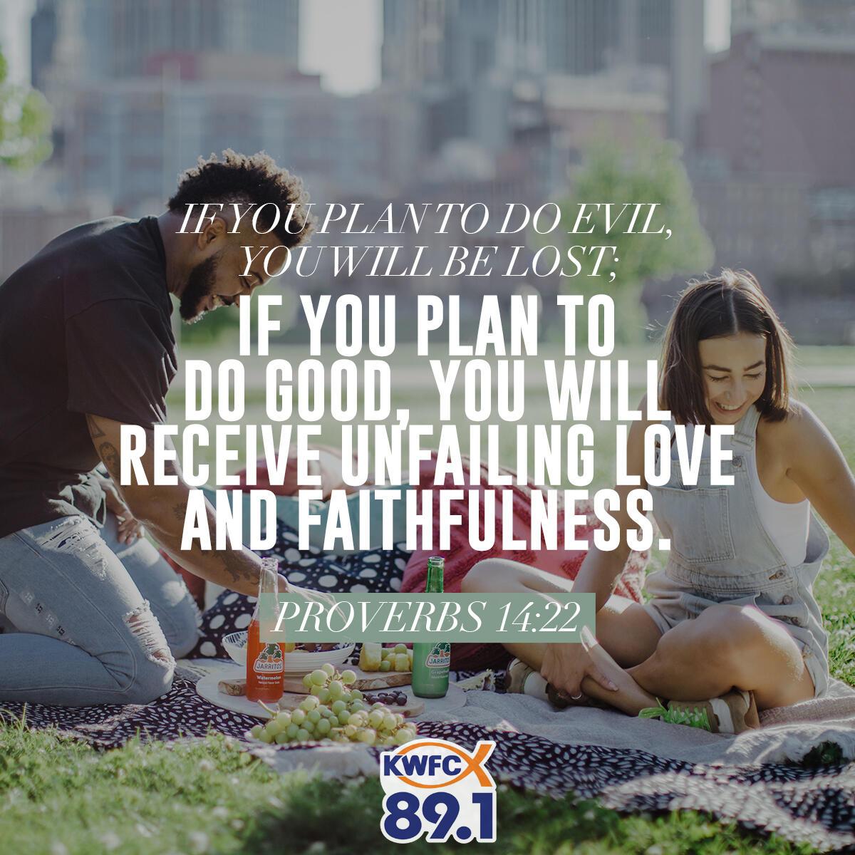 Proverbs 14:22 - Verse of the Day