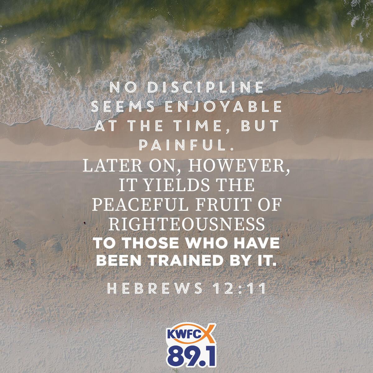 Hebrews 12:11 - Verse of the Day