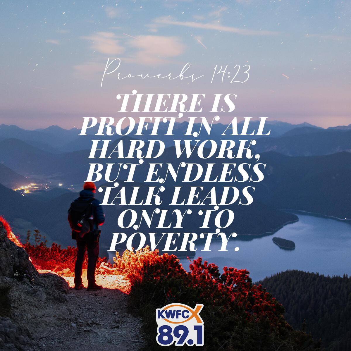 Proverbs 14:23 - Verse of the Day