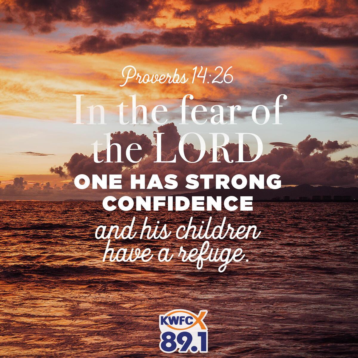 Proverbs 14:26 - Verse of the Day
