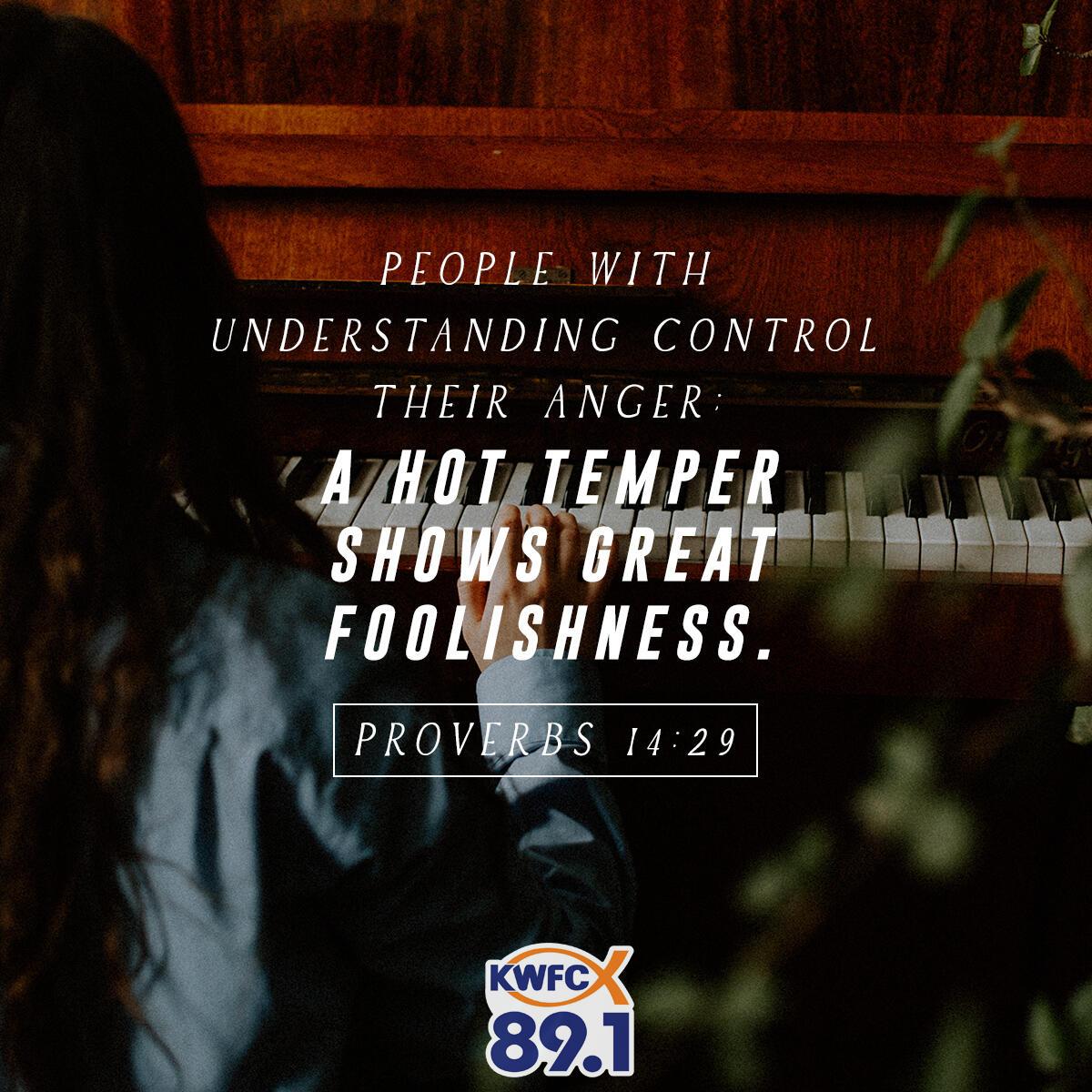Proverbs 14:29 - Verse of the Day