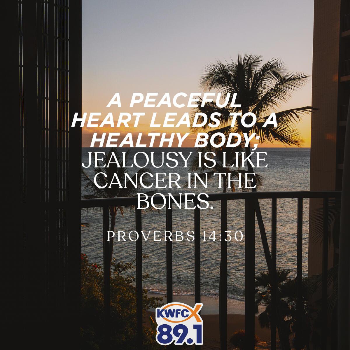 Proverbs 14:30 - Verse of the Day