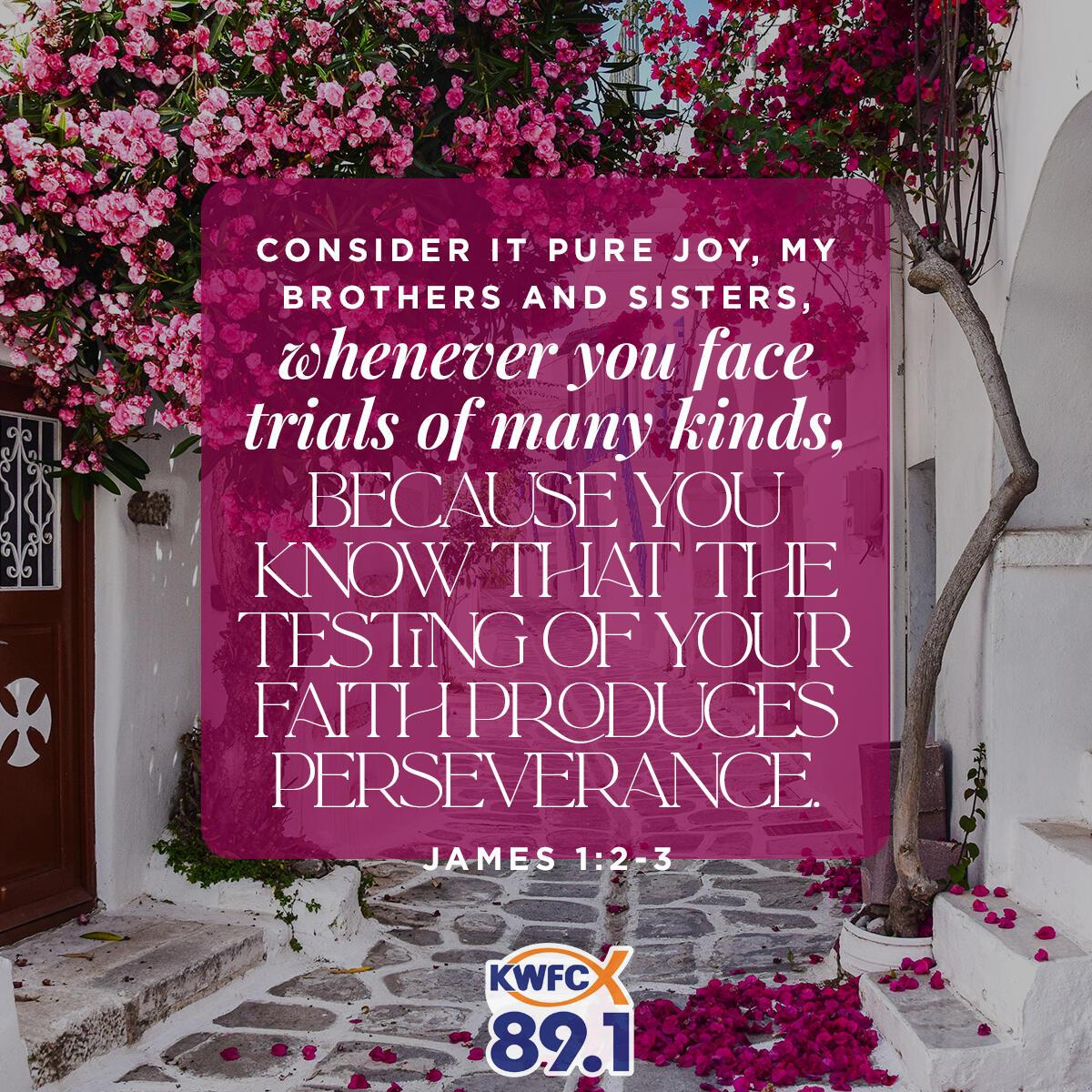 James 1:2-3 - Verse of the Day